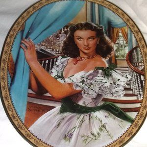 Jewel of the South" Gone With The Wind Cameo Memories Oval Plate Premier Issue